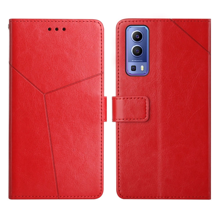 Custodia per telefono in pelle flip orizzontale con cuciture a Y, For vivo Y51 2020, For vivo Y70s, For vivo Y72 5G