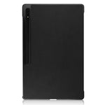 Custodia per tablet in pelle Custer Texture con supporto a tre pieghe, For Samsung Galaxy Tab S8 Ultra