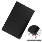 Custodia per tablet in pelle Custer Texture con supporto a tre pieghe, For Samsung Galaxy Tab S8 Ultra