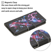 Custodia in pelle con motivo a disegno colorato, For iPhone 13 mini, For iPhone 13