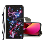 Custodia portafoglio in pelle per iPhone 13 mini