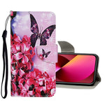 Custodia portafoglio in pelle per iPhone 13 mini