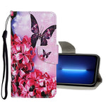Custodia portafoglio in pelle per iPhone 13 Pro