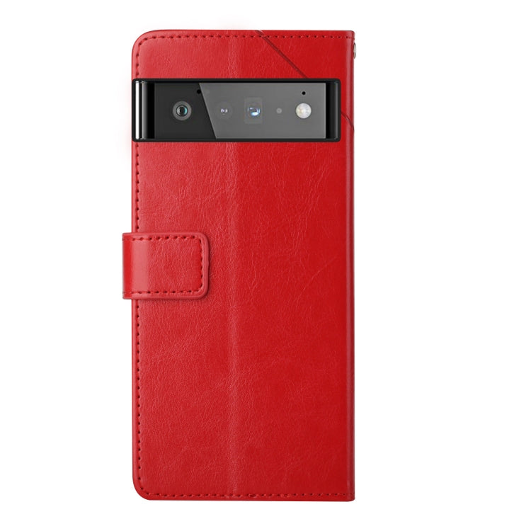 Custodia per telefono in pelle flip orizzontale con cuciture a Y, For Google Pixel 6, For Google Pixel 6 Pro, For Google Pixel 7, For Google Pixel 7 Pro