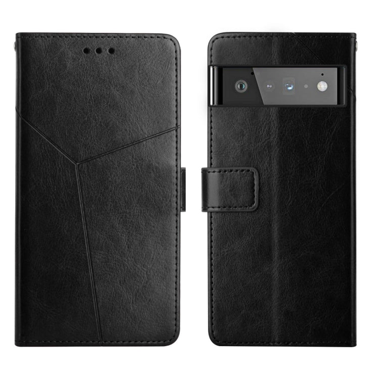 Custodia per telefono in pelle flip orizzontale con cuciture a Y, For Google Pixel 6, For Google Pixel 6 Pro, For Google Pixel 7, For Google Pixel 7 Pro