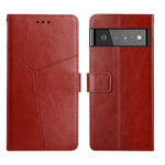 Custodia per telefono in pelle flip orizzontale con cuciture a Y, For Google Pixel 6, For Google Pixel 6 Pro, For Google Pixel 7, For Google Pixel 7 Pro