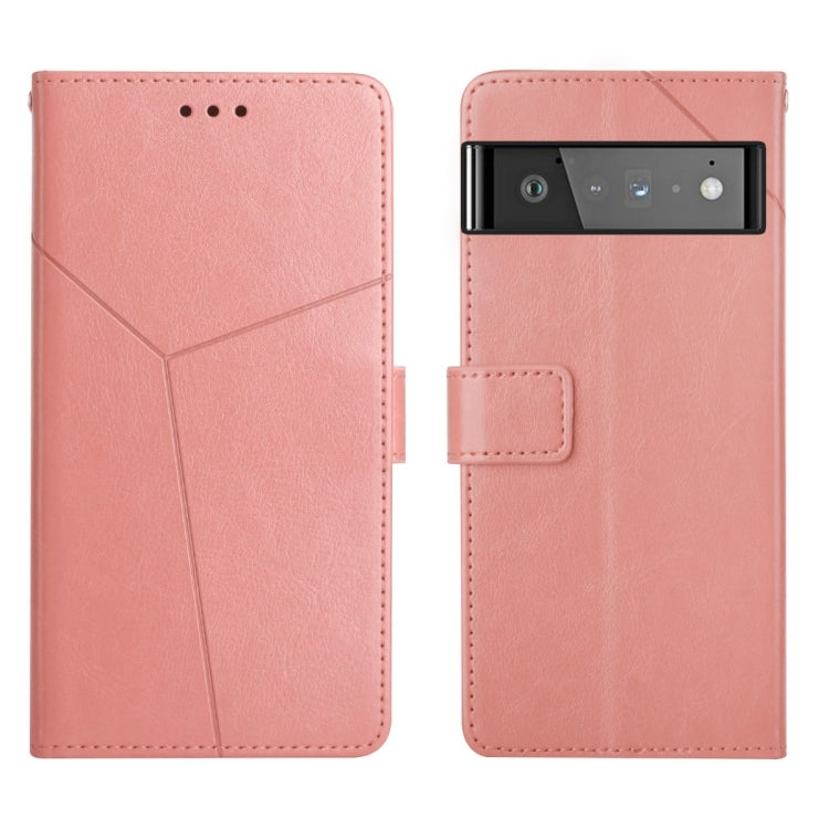 Custodia per telefono in pelle flip orizzontale con cuciture a Y, For Google Pixel 6, For Google Pixel 6 Pro, For Google Pixel 7, For Google Pixel 7 Pro