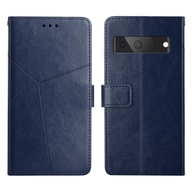 Custodia per telefono in pelle flip orizzontale con cuciture a Y, For Google Pixel 6, For Google Pixel 6 Pro, For Google Pixel 7, For Google Pixel 7 Pro