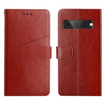 Custodia per telefono in pelle flip orizzontale con cuciture a Y, For Google Pixel 6, For Google Pixel 6 Pro, For Google Pixel 7, For Google Pixel 7 Pro