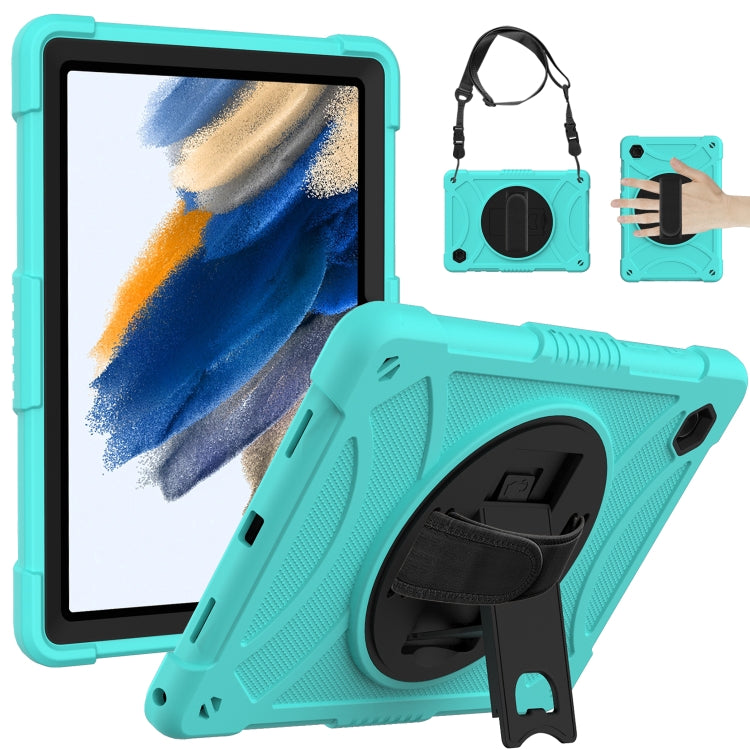 Custodia per tablet in silicone con presa rotante + PC, For Samsung Galaxy Tab A8 10.5 2021