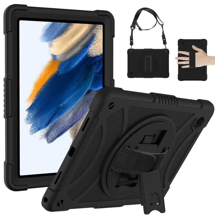 Custodia per tablet in silicone con presa rotante + PC, For Samsung Galaxy Tab A8 10.5 2021