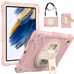 Custodia per tablet in silicone con presa rotante + PC, For Samsung Galaxy Tab A8 10.5 2021