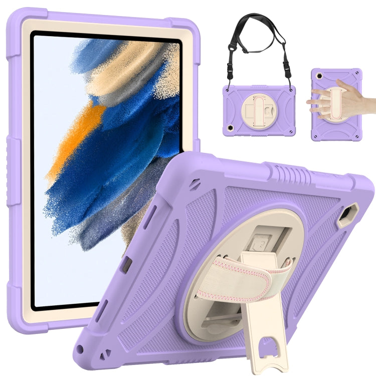 Custodia per tablet in silicone con presa rotante + PC, For Samsung Galaxy Tab A8 10.5 2021