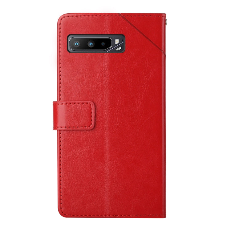 Custodia per telefono in pelle flip orizzontale con cuciture a Y, For Asus ROG Phone 3, For Asus ROG Phone 5, For Asus Smartphone for Snapdragon Insiders, For Asus Zenfone 8