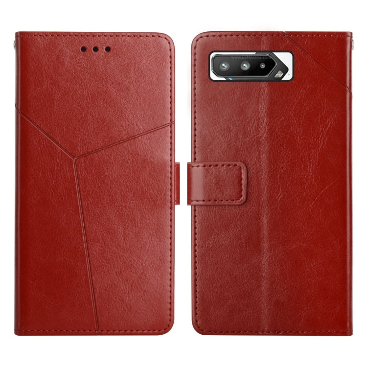 Custodia per telefono in pelle flip orizzontale con cuciture a Y, For Asus ROG Phone 3, For Asus ROG Phone 5, For Asus Smartphone for Snapdragon Insiders, For Asus Zenfone 8