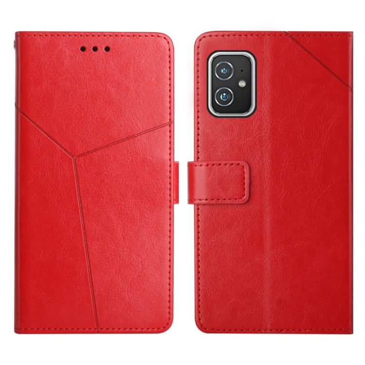Custodia per telefono in pelle flip orizzontale con cuciture a Y, For Asus ROG Phone 3, For Asus ROG Phone 5, For Asus Smartphone for Snapdragon Insiders, For Asus Zenfone 8