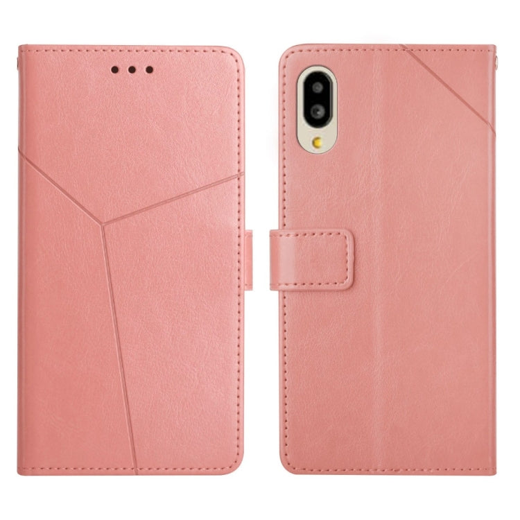 Custodia per telefono in pelle flip orizzontale con cuciture a Y, For Sharp Aquos / Simple Sumaho 6, For Sharp Aquos Wish SHG06, For Fujitsu Arrows F-52B, For Kyocera Android One S9