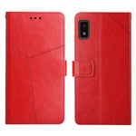 Custodia per telefono in pelle flip orizzontale con cuciture a Y, For Sharp Aquos / Simple Sumaho 6, For Sharp Aquos Wish SHG06, For Fujitsu Arrows F-52B, For Kyocera Android One S9