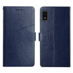 Custodia per telefono in pelle flip orizzontale con cuciture a Y, For Sharp Aquos / Simple Sumaho 6, For Sharp Aquos Wish SHG06, For Fujitsu Arrows F-52B, For Kyocera Android One S9