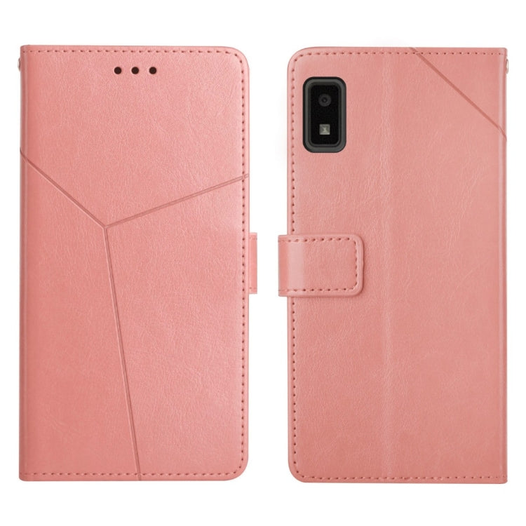 Custodia per telefono in pelle flip orizzontale con cuciture a Y, For Sharp Aquos / Simple Sumaho 6, For Sharp Aquos Wish SHG06, For Fujitsu Arrows F-52B, For Kyocera Android One S9