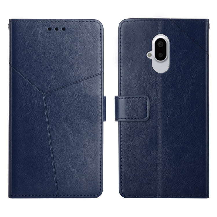 Custodia per telefono in pelle flip orizzontale con cuciture a Y, For Sharp Aquos / Simple Sumaho 6, For Sharp Aquos Wish SHG06, For Fujitsu Arrows F-52B, For Kyocera Android One S9