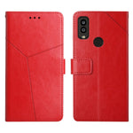 Custodia per telefono in pelle flip orizzontale con cuciture a Y, For Sharp Aquos / Simple Sumaho 6, For Sharp Aquos Wish SHG06, For Fujitsu Arrows F-52B, For Kyocera Android One S9