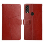 Custodia per telefono in pelle flip orizzontale con cuciture a Y, For Sharp Aquos / Simple Sumaho 6, For Sharp Aquos Wish SHG06, For Fujitsu Arrows F-52B, For Kyocera Android One S9