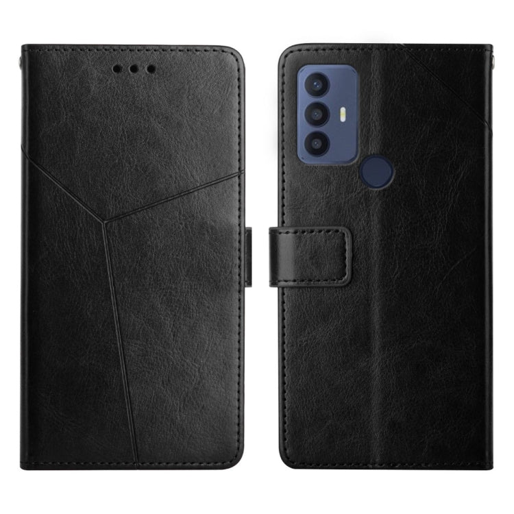 Custodia per telefono in pelle flip orizzontale con cuciture a Y, For Sharp Aquos V6 / V6 Plus