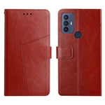 Custodia per telefono in pelle flip orizzontale con cuciture a Y, For Sharp Aquos V6 / V6 Plus