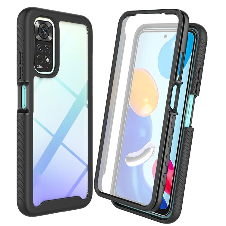 Custodia per PC + TPU tinta unita cielo stellato con pellicola in PET, For Xiaomi Redmi Note 11 Pro Global, For Xiaomi Redmi Note 11S Global