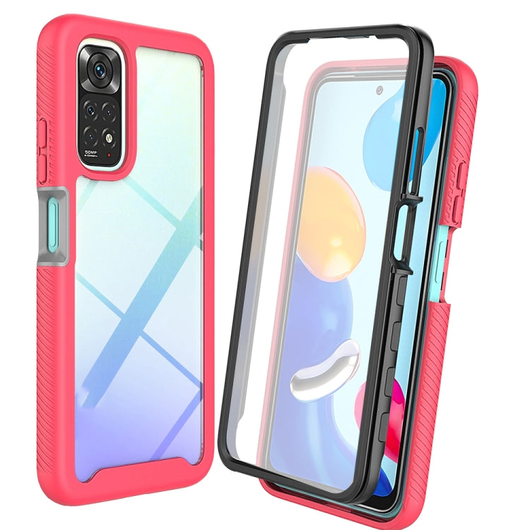 Custodia per PC + TPU tinta unita cielo stellato con pellicola in PET, For Xiaomi Redmi Note 11 Pro Global, For Xiaomi Redmi Note 11S Global