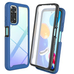 Custodia per PC + TPU tinta unita cielo stellato con pellicola in PET, For Xiaomi Redmi Note 11 Pro Global, For Xiaomi Redmi Note 11S Global