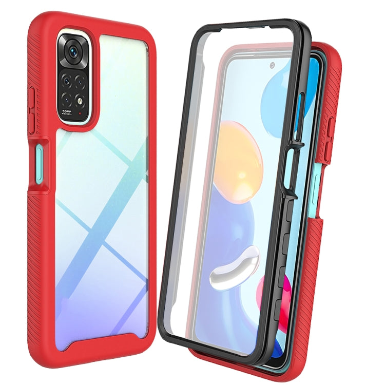 Custodia per PC + TPU tinta unita cielo stellato con pellicola in PET, For Xiaomi Redmi Note 11 Pro Global, For Xiaomi Redmi Note 11S Global