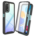 Custodia per PC + TPU tinta unita cielo stellato con pellicola in PET, For Xiaomi Redmi Note 11 Pro Global, For Xiaomi Redmi Note 11S Global