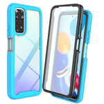 Custodia per PC + TPU tinta unita cielo stellato con pellicola in PET, For Xiaomi Redmi Note 11 Pro Global, For Xiaomi Redmi Note 11S Global
