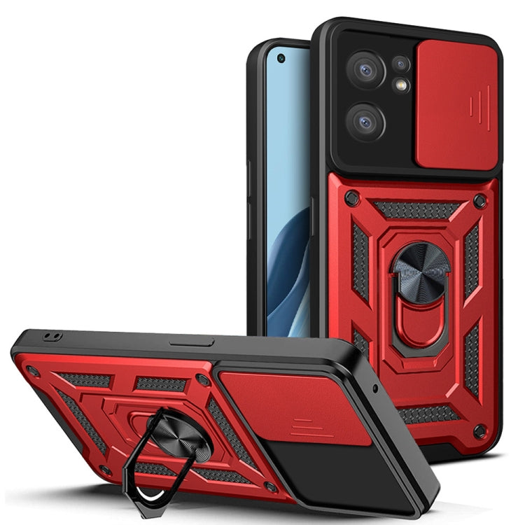 Cover per fotocamera scorrevole Design Custodia per telefono in TPU + PC, For OPPO Reno7 5G Global / Find X5 Lite