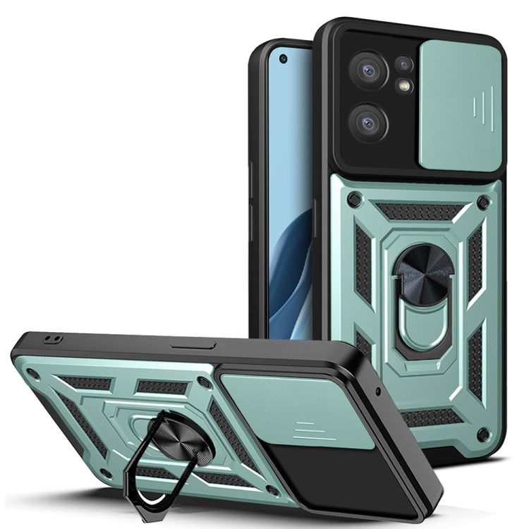 Cover per fotocamera scorrevole Design Custodia per telefono in TPU + PC, For OPPO Reno7 5G Global / Find X5 Lite