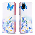Custodia per telefono in pelle con motivo a disegno colorato, For ZTE Blade  A31