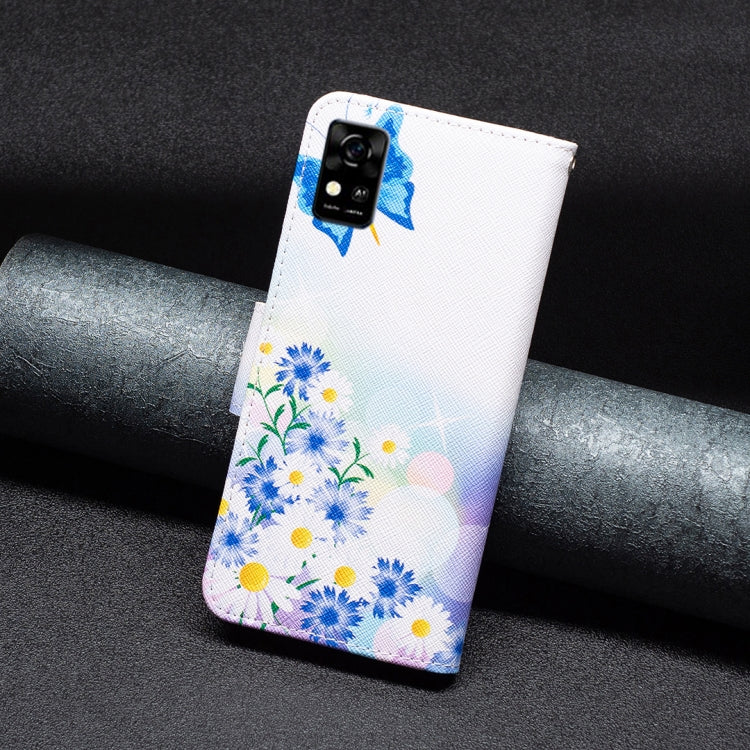 Custodia per telefono in pelle con motivo a disegno colorato, For ZTE Blade  A31