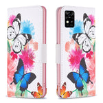 Custodia per telefono in pelle con motivo a disegno colorato, For ZTE Blade  A31
