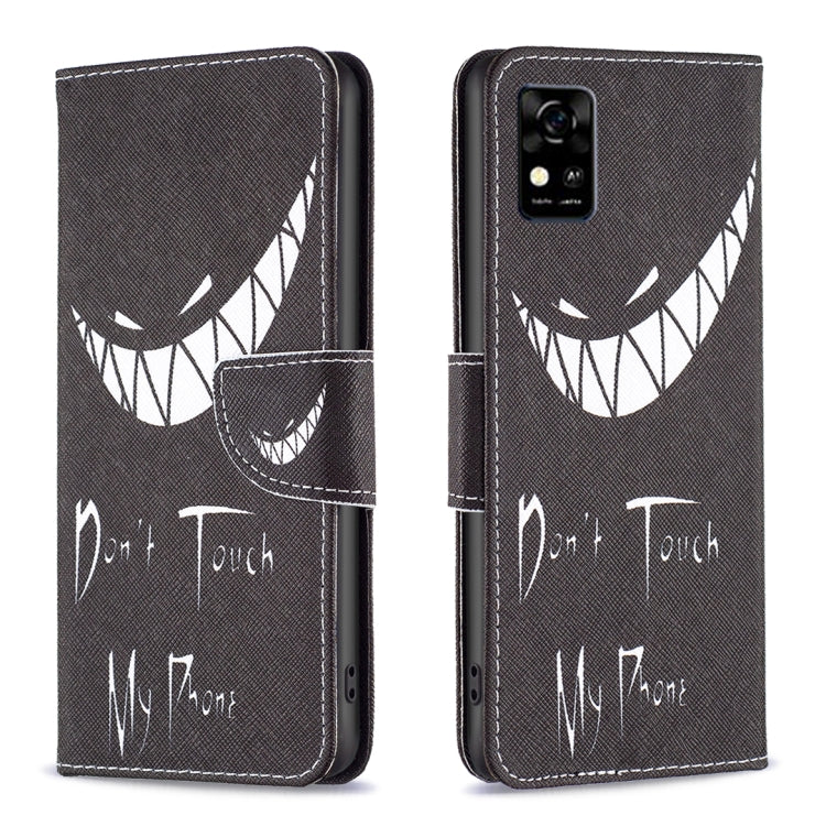 Custodia per telefono in pelle con motivo a disegno colorato, For ZTE Blade  A31