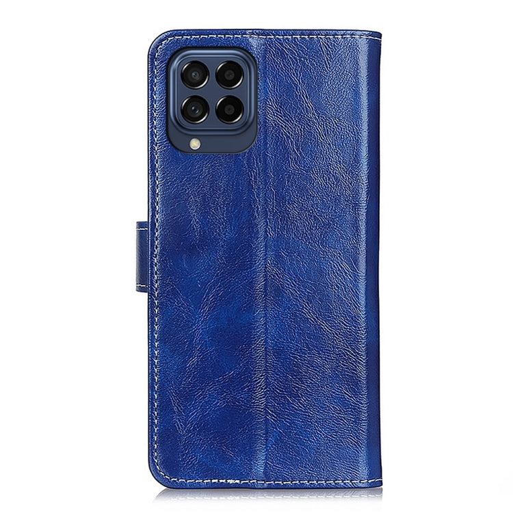 Custodia per cellulare in pelle a vibrazione orizzontale con struttura retrò Crazy Horse, For OPPO Reno7 4G / F21 Pro 4G, For Samsung Galaxy M53 5G, For Alcatel 1B 2022