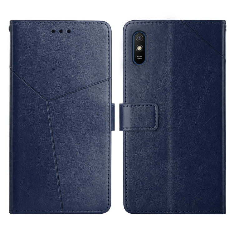 Custodia per telefono in pelle flip orizzontale con cuciture a Y, For Xiaomi Redmi 9, For Xiaomi Redmi 9A, For Xiaomi Redmi 9C, For Xiaomi Poco M3 / Redmi 9T