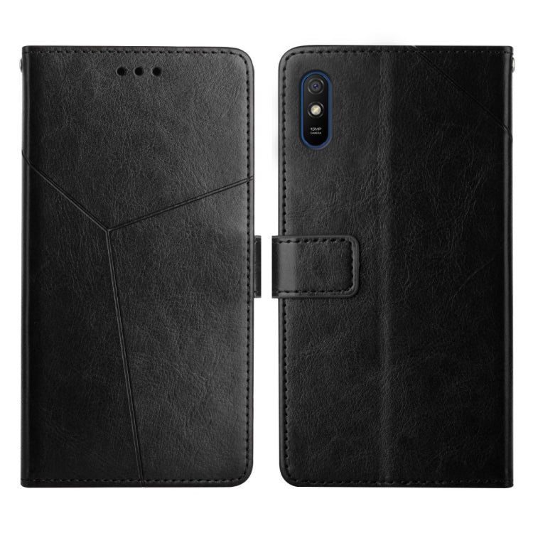 Custodia per telefono in pelle flip orizzontale con cuciture a Y, For Xiaomi Redmi 9, For Xiaomi Redmi 9A, For Xiaomi Redmi 9C, For Xiaomi Poco M3 / Redmi 9T