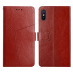 Custodia per telefono in pelle flip orizzontale con cuciture a Y, For Xiaomi Redmi 9, For Xiaomi Redmi 9A, For Xiaomi Redmi 9C, For Xiaomi Poco M3 / Redmi 9T