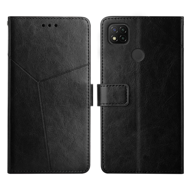 Custodia per telefono in pelle flip orizzontale con cuciture a Y, For Xiaomi Redmi 9, For Xiaomi Redmi 9A, For Xiaomi Redmi 9C, For Xiaomi Poco M3 / Redmi 9T