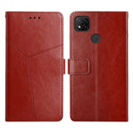 Custodia per telefono in pelle flip orizzontale con cuciture a Y, For Xiaomi Redmi 9, For Xiaomi Redmi 9A, For Xiaomi Redmi 9C, For Xiaomi Poco M3 / Redmi 9T