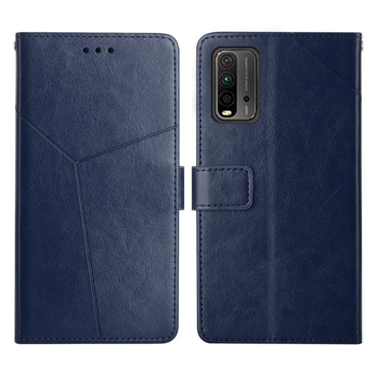 Custodia per telefono in pelle flip orizzontale con cuciture a Y, For Xiaomi Redmi 9, For Xiaomi Redmi 9A, For Xiaomi Redmi 9C, For Xiaomi Poco M3 / Redmi 9T