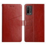 Custodia per telefono in pelle flip orizzontale con cuciture a Y, For Xiaomi Redmi 9, For Xiaomi Redmi 9A, For Xiaomi Redmi 9C, For Xiaomi Poco M3 / Redmi 9T