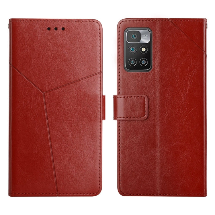 Custodia per telefono in pelle flip orizzontale con cuciture a Y, For Xiaomi Redmi 10, For Xiaomi Redmi 10 5G / Note 11E, For Xiaomi Redmi 10A, For Xiaomi Redmi 10C